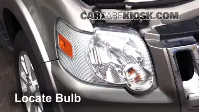 2009 Ford Explorer Sport Trac Limited 4.6L V8 Éclairage Feu clignotant avant (remplacer l'ampoule)